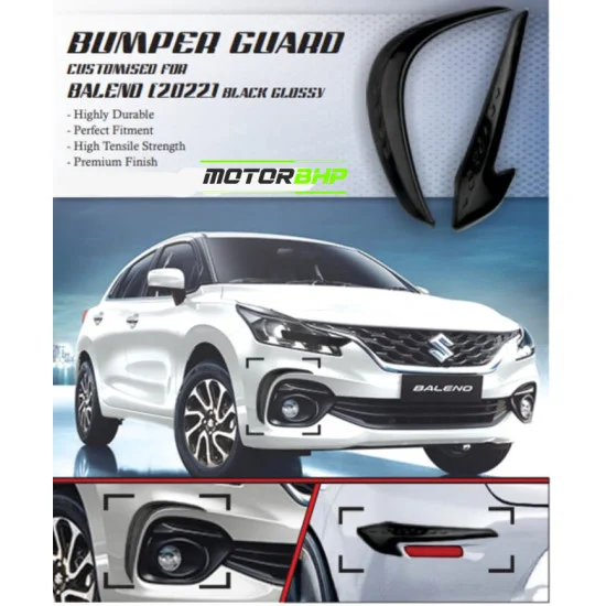 Buy Maruti Suzuki Baleno Car Bumper Guard Chrome Accessories